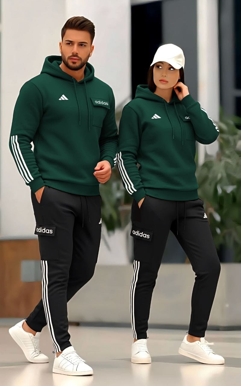 بيجامة رجالي نسائي-خضراء